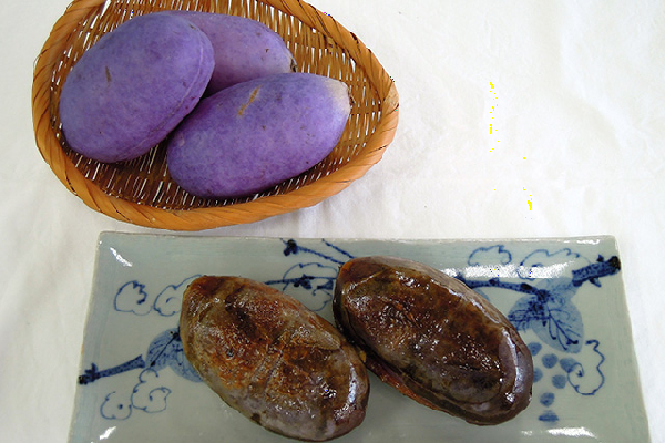 あけびの味噌詰め焼き