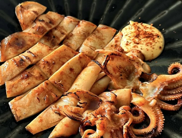 ヤリイカの漁師焼き